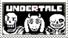 undertale. papyrus toriel and sans are there