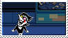 spamton laughing and slamming a garbage can