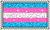 a sparkling trans flag