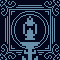 a pixel art lantern