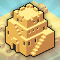 a drawn simple, square building