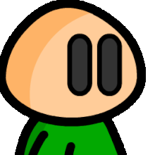 the face of a stick person