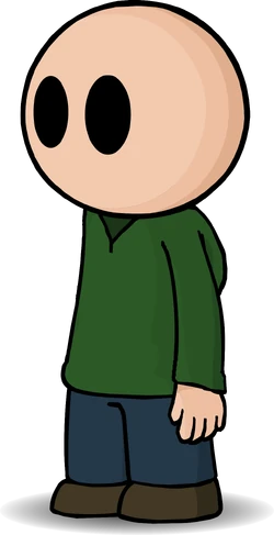 the face of a stick person