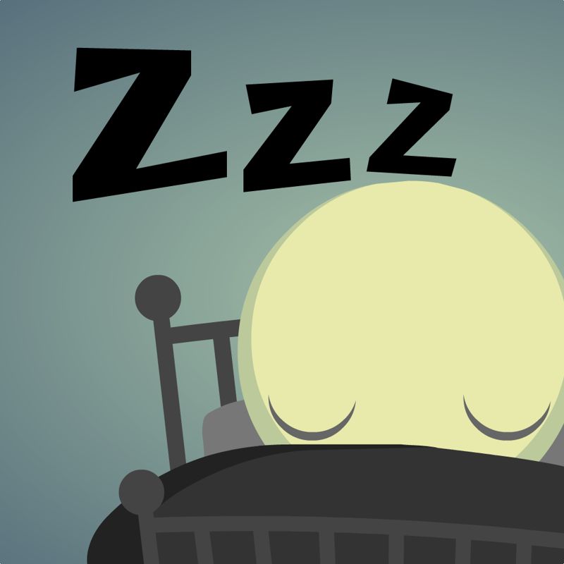 a simple drawing of a sleeping person