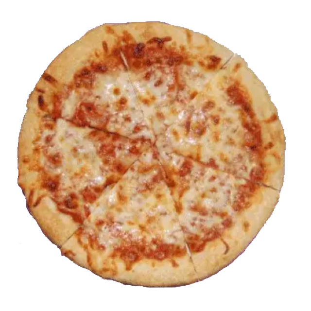 a cheese pizza