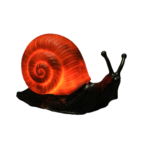 a glass snail